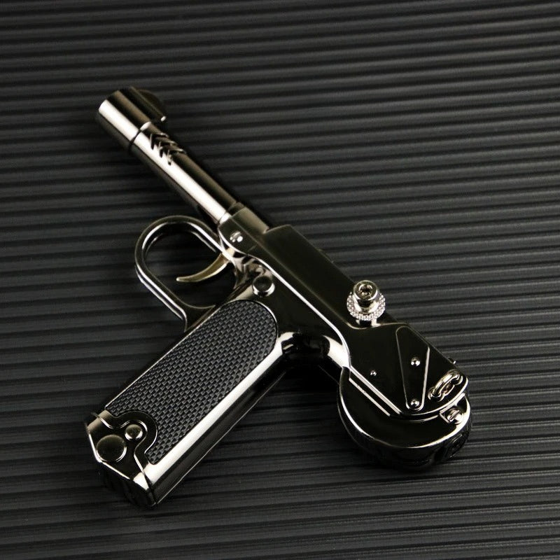 Metal Direct-Fire Blue Flame Windproof Lighter