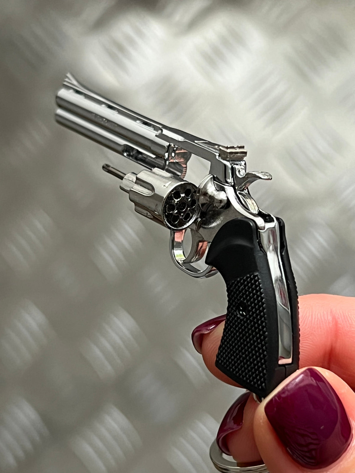Python 357 Revolver Keychain