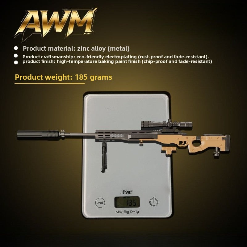 1:1 AWM Detachable Metal Toy Gun Model Ornament