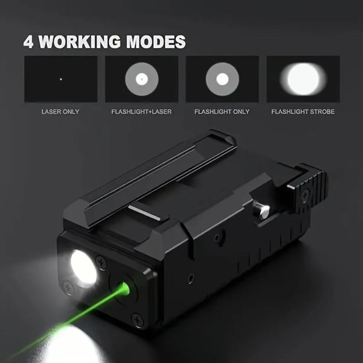 1000/1200 Lumen Under-Hang Metal Laser Flashlight