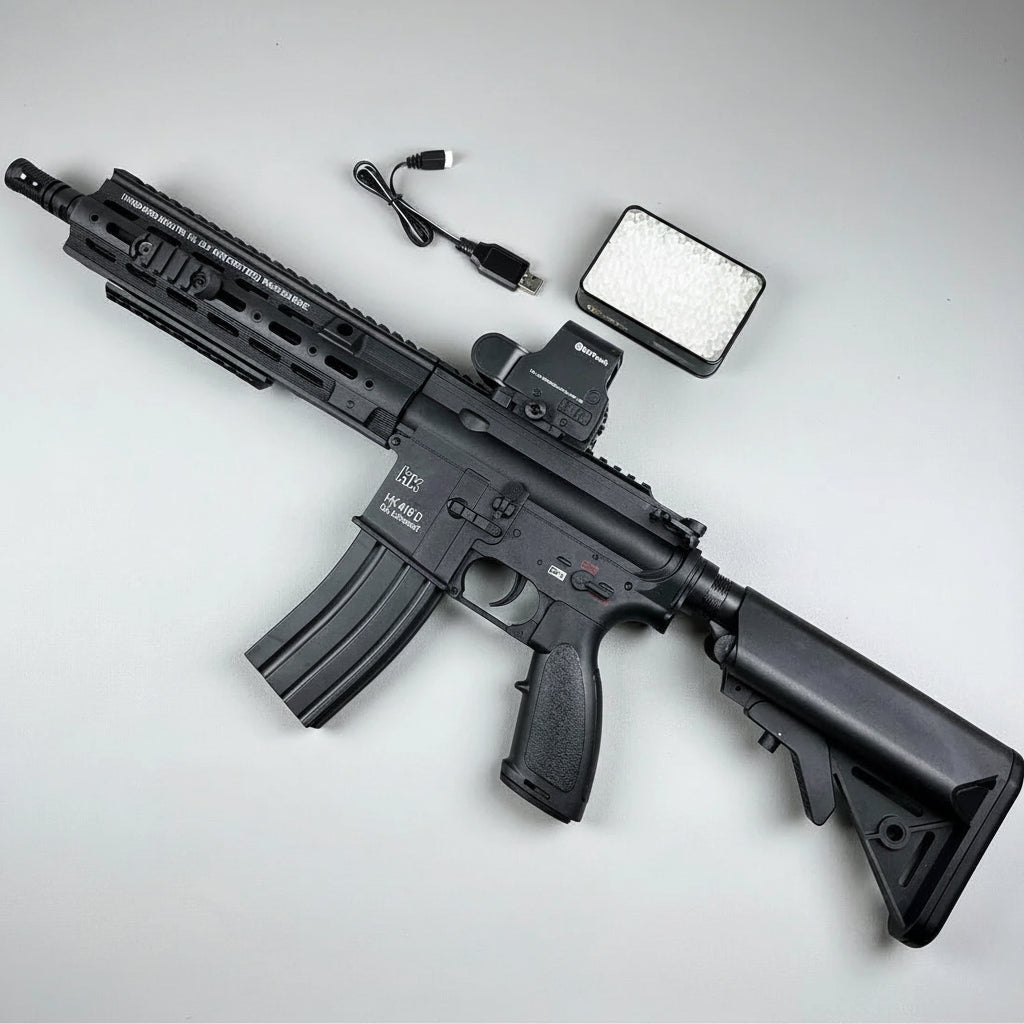Carbon Fiber 416D-Style Gel Blaster With SMR Handguard (V2)