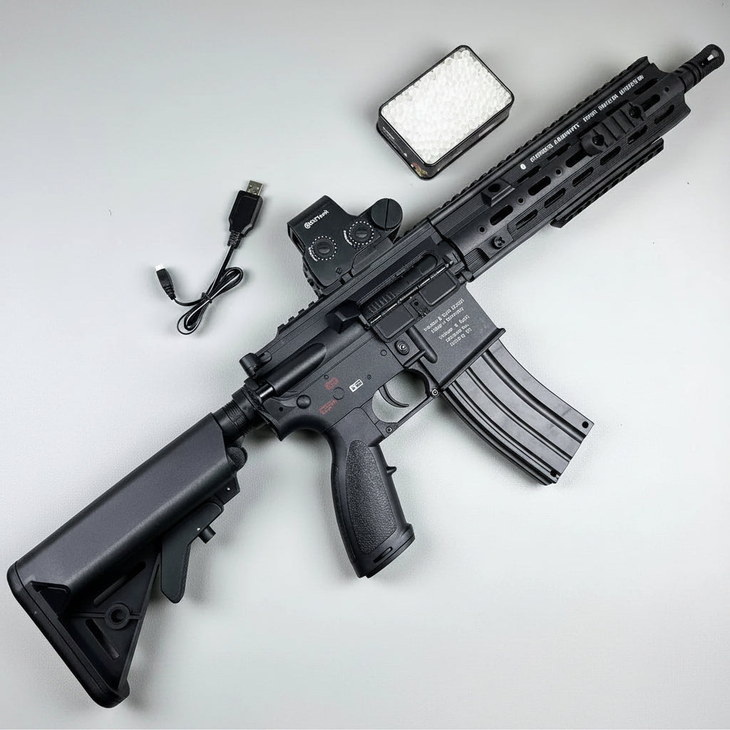 Carbon Fiber 416D-Style Gel Blaster With SMR Handguard (V2)