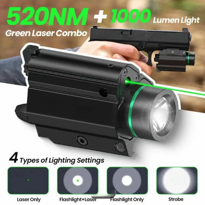 1000/1200 Lumen Under-Hang Metal Laser Flashlight