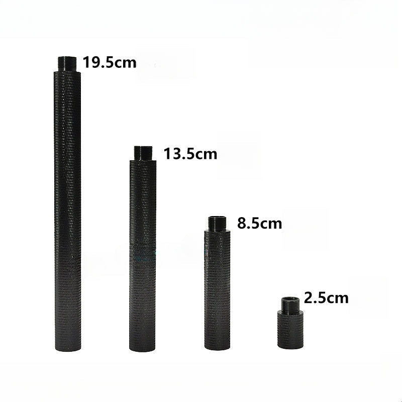 SLR Knurled Metal Sleeve 14mm CCW Extension Tube 4-Pieces