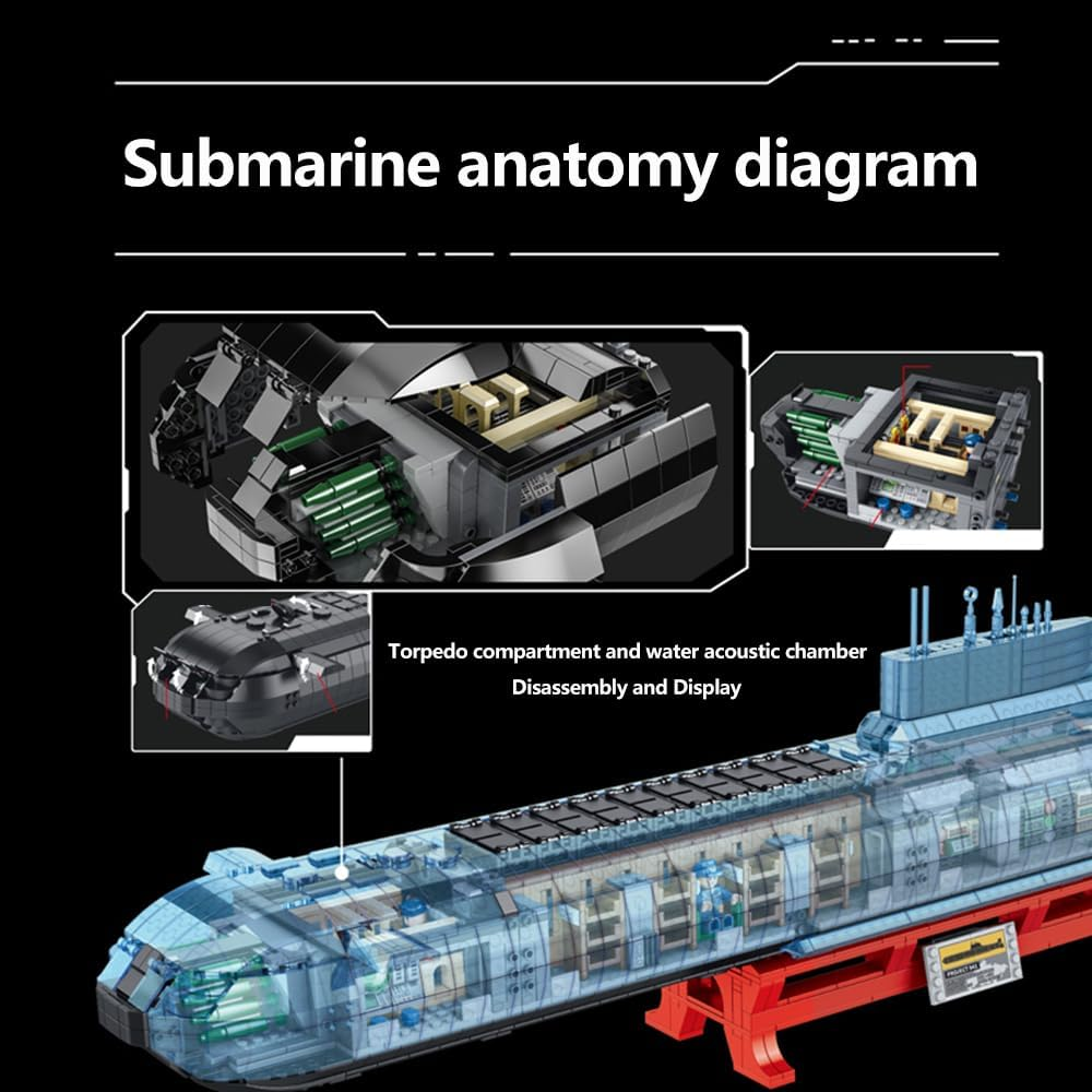 Penrose 941 Typhoon-Class Nuclear Missile Submarine Building Block Model Set