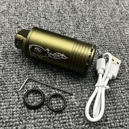 14mm CCW Fire-Breathing Pig Luminous Sensor Metal Muffler