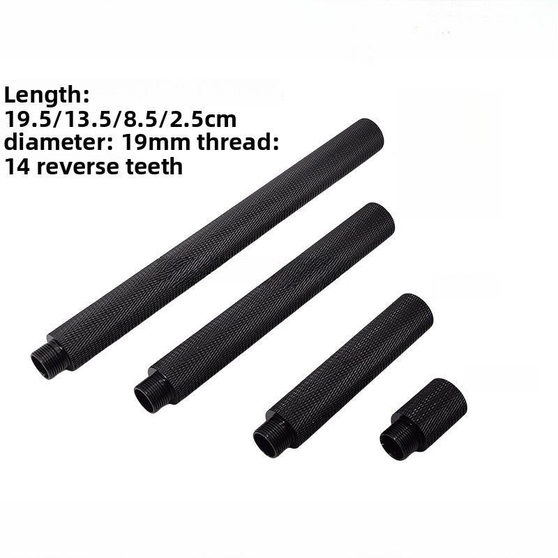 SLR Knurled Metal Sleeve 14mm CCW Extension Tube 4-Pieces