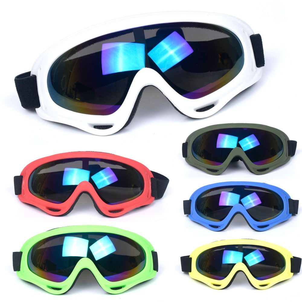 X400 Colorful Lens Adult Goggles Outdoor Wind And Sand Safety Glasses