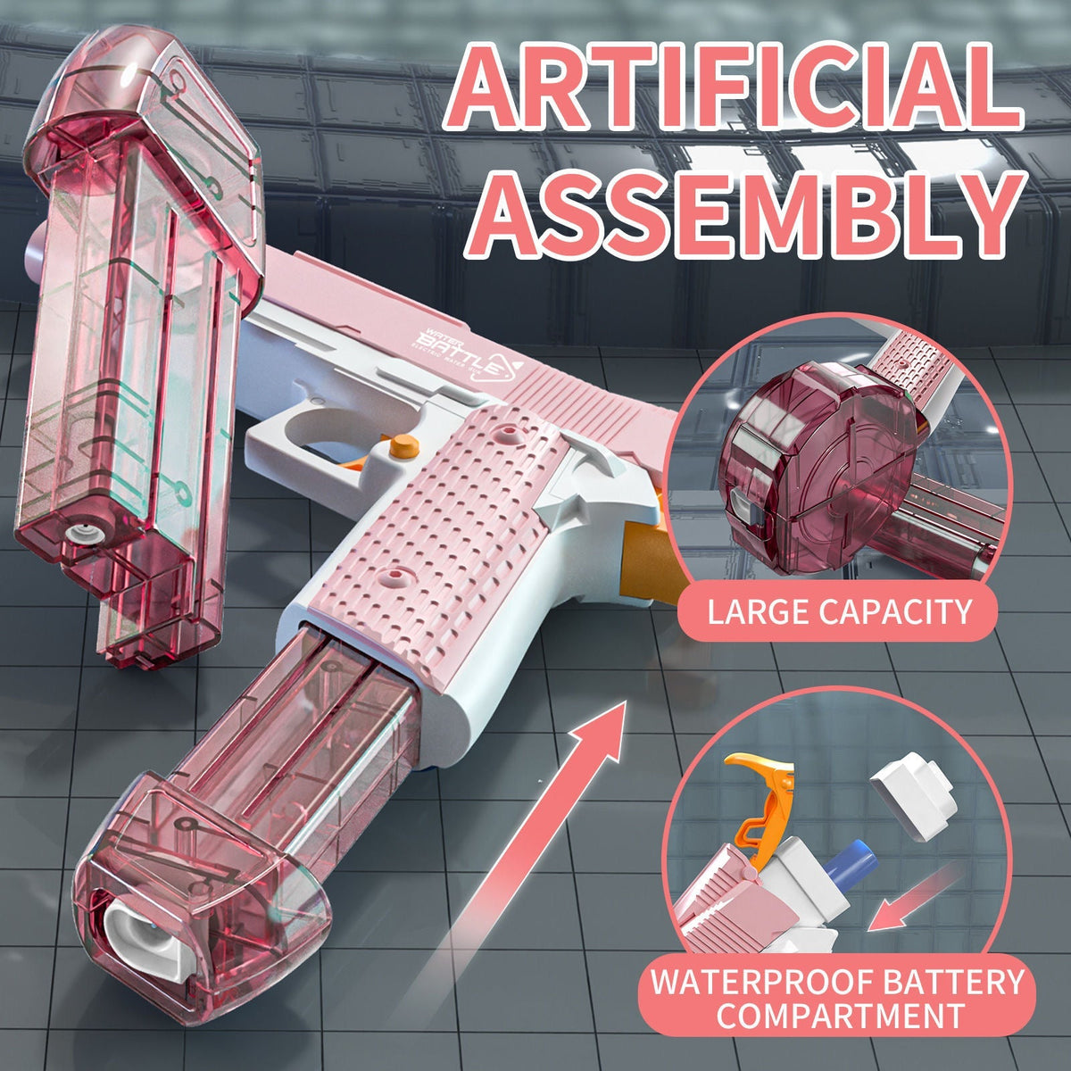 1911 Electric Continuous Toy Water Gun-Large Capacity Water Gun