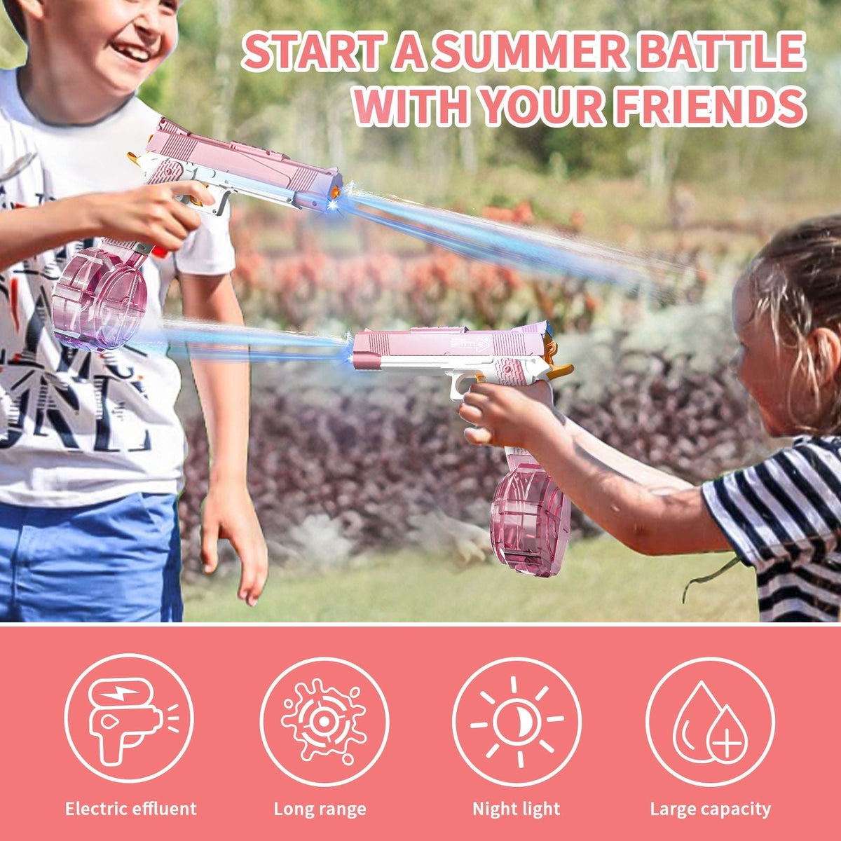 1911 Electric Continuous Toy Water Gun-Large Capacity Water Gun