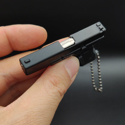 1:3 G17 Toy Pistol Metal Model Keychain with Gift Box