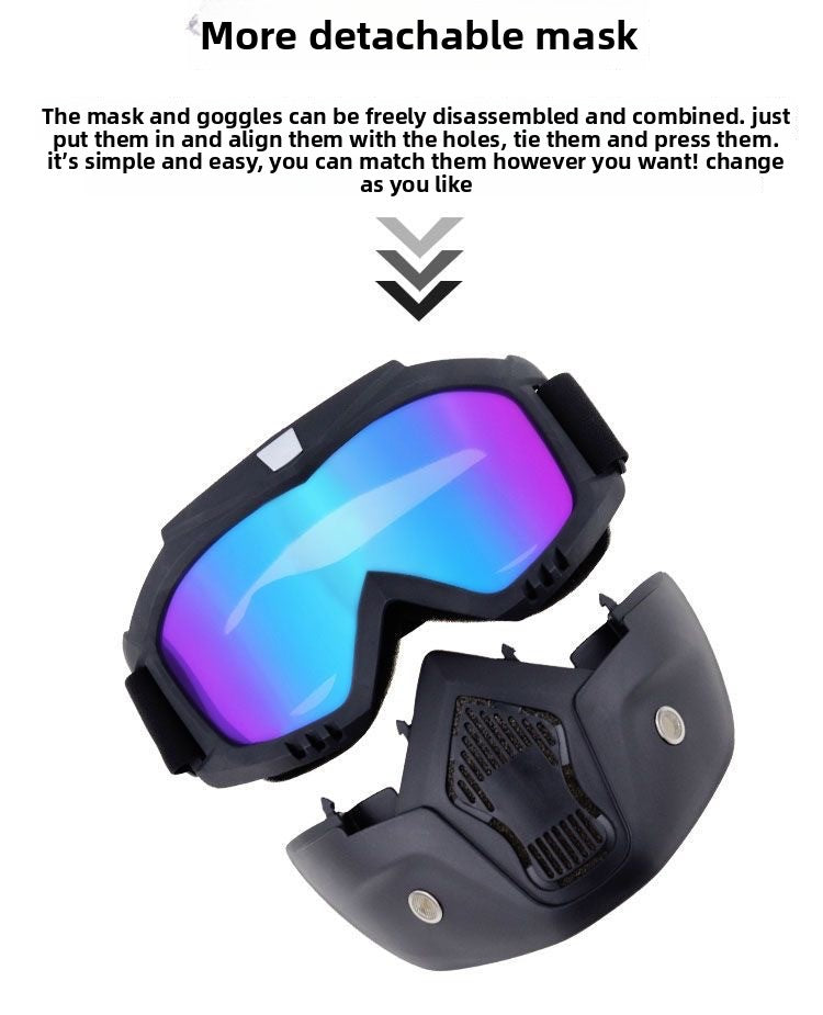 Harley Retro Tactical Mask Outdoor Windproof Goggles
