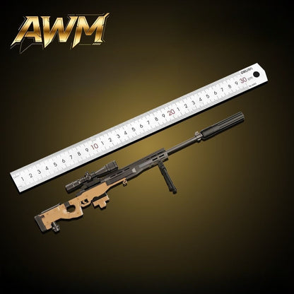 1:1 AWM Detachable Metal Toy Gun Model Ornament