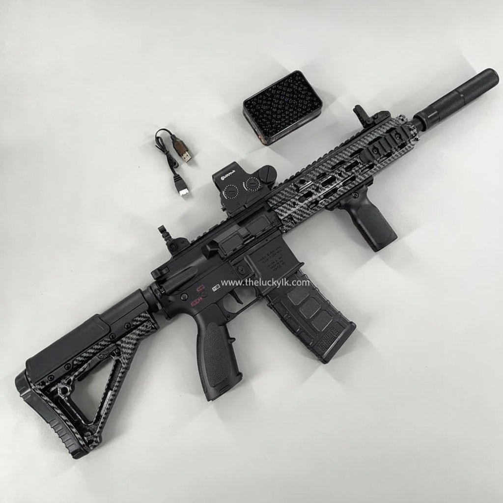 Carbon Fiber 416D-Style Gel Blaster With SMR Handguard (V2)