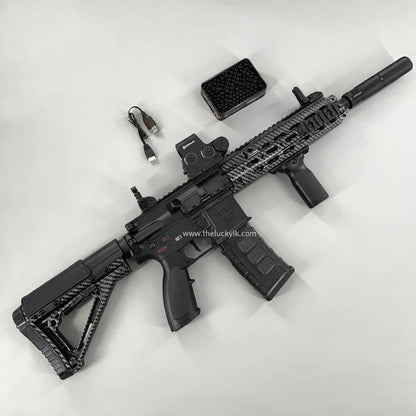 Carbon Fiber 416D-Style Gel Blaster With SMR Handguard (V2)