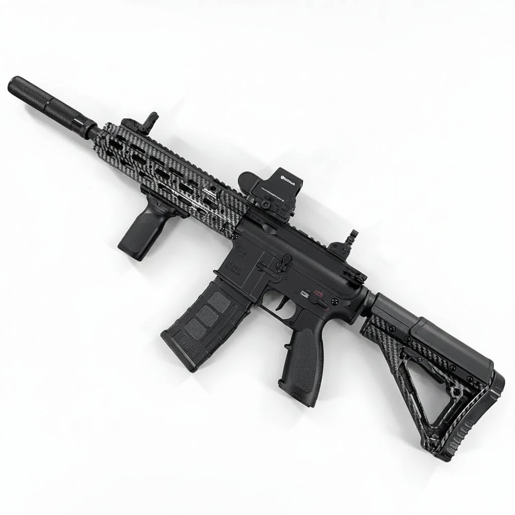 Carbon Fiber 416D-Style Gel Blaster With SMR Handguard (V2)
