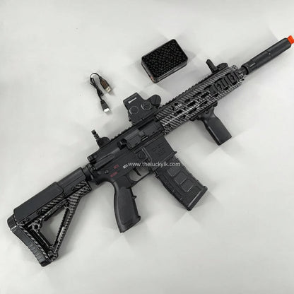 Carbon Fiber 416D-Style Gel Blaster With SMR Handguard (V2)