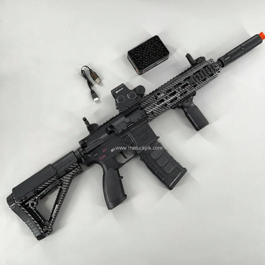 Carbon Fiber 416D-Style Gel Blaster With SMR Handguard (V2)