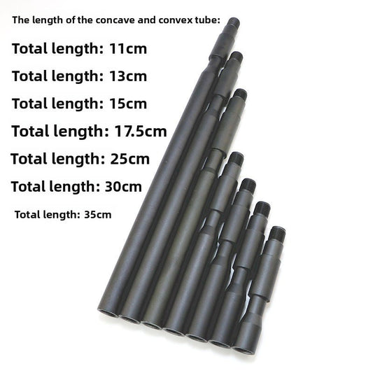 14mm CCW Threaded Metal Extension Concave And Convex Tube Universal Sleeve