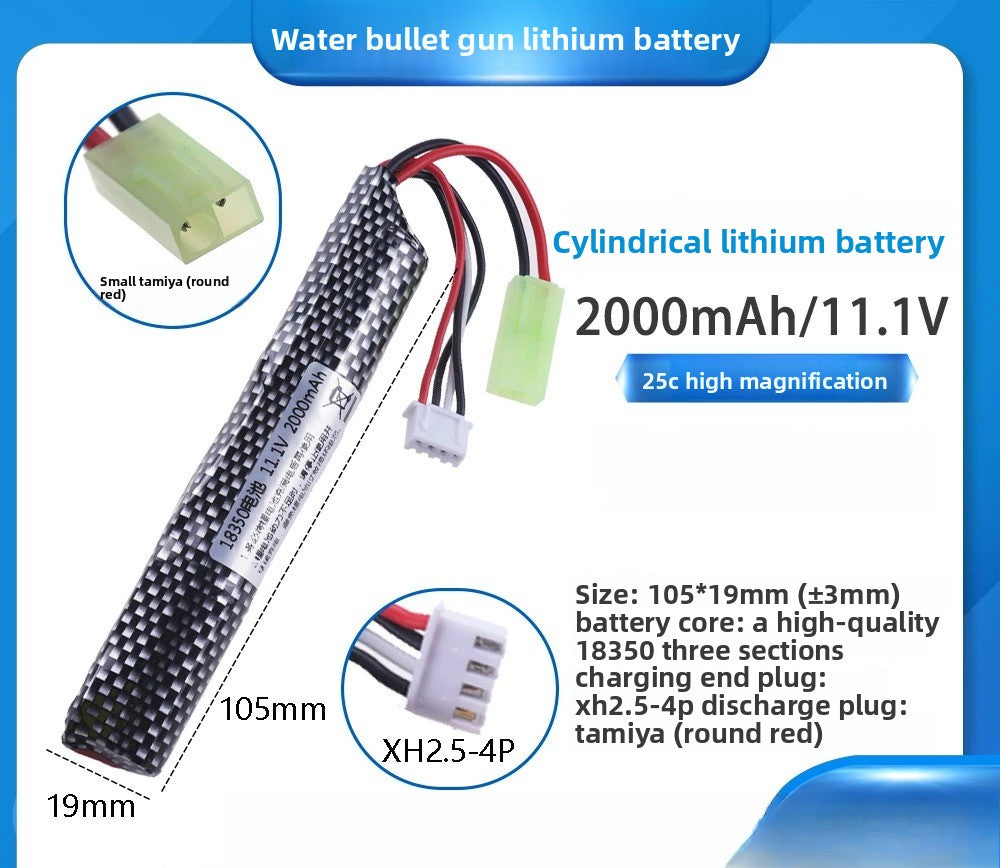 11.1V Toy Gun Lithium Battery Universal Battery