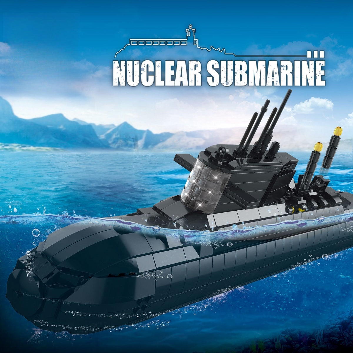 094 Type Strategic Nuclear Submarine Building Block Toy