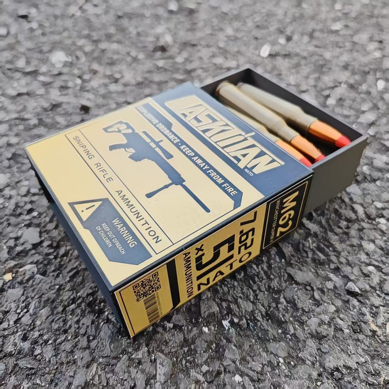 3D Printed 762mm Bullet Model Ornament