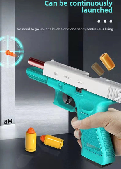 18C Automatic Rapid-Fire Shell Ejection Pistol Toy Gun