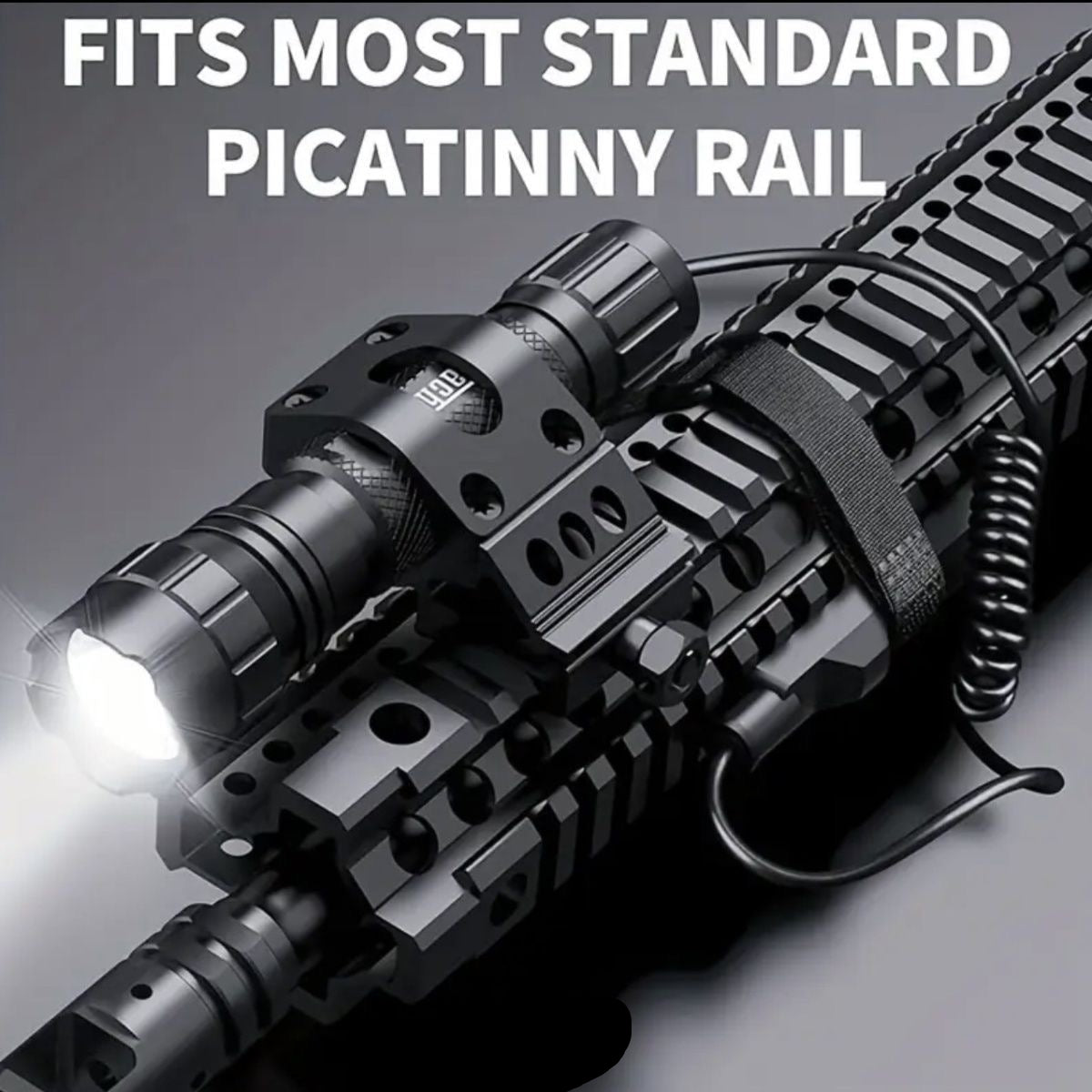 1500 Lumen High-Intensity Metal Tactical Flashlight