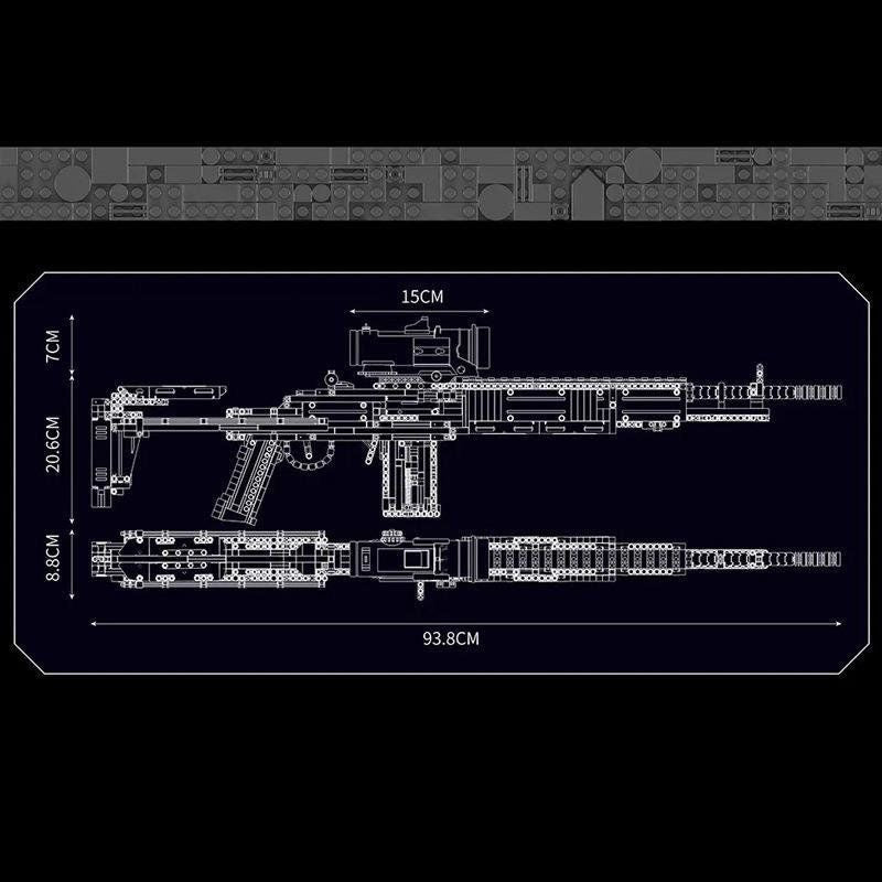 MK14 Building Block Toy Gun Model