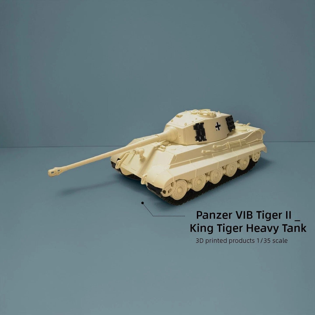 1:35 3D Printed Heavy Tank Model Of The German Jagdpanther/Tiger Ii