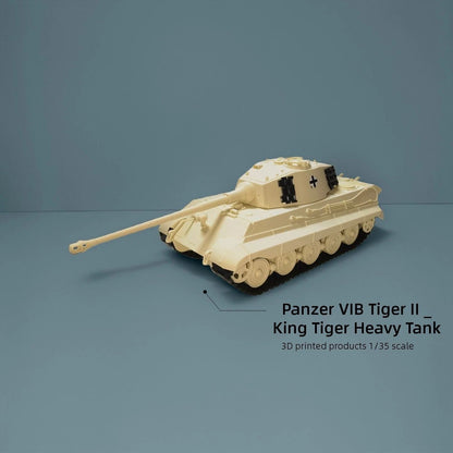 1:35 3D Printed Heavy Tank Model Of The German Jagdpanther/Tiger Ii