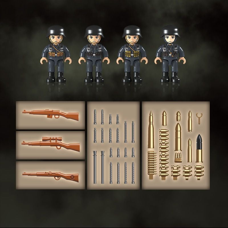 WWII German Atlantic Wall Building Block Set