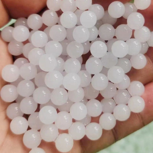 1 Kg 7-8 Mm Milky White Hardened Gel Balls