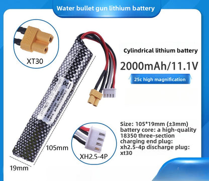11.1V Toy Gun Lithium Battery Universal Battery