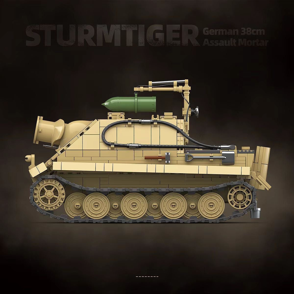WWII German SturmTiger Tank Building Blocks