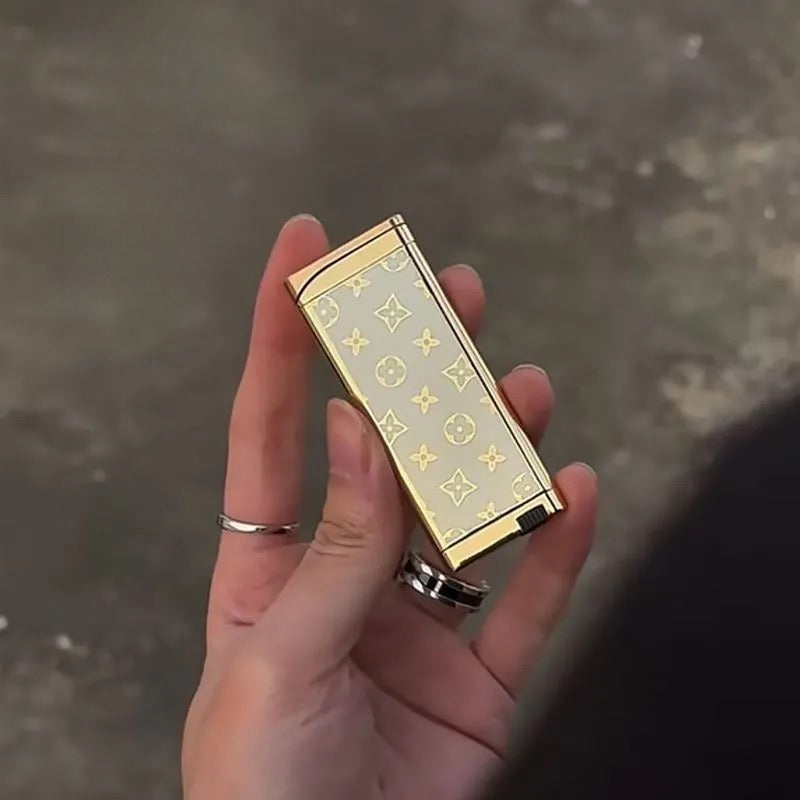 Metal Windproof Refillable Slim Lighter