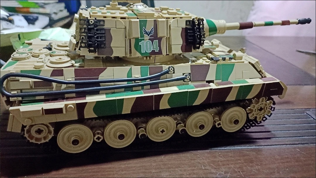 WWII King Tiger Heavy Tank Building Block Set