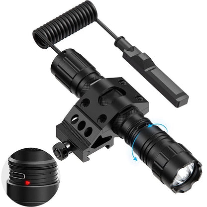 1500 Lumen High-Intensity Metal Tactical Flashlight