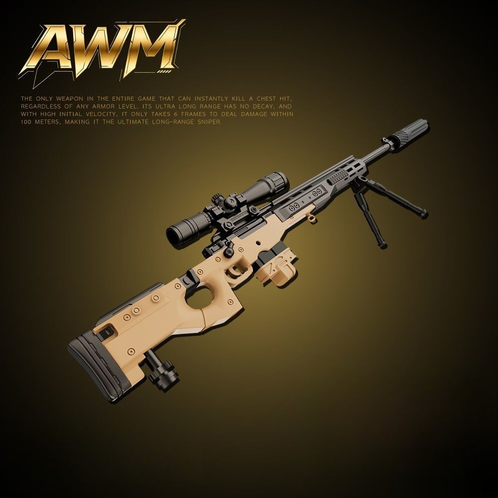 1:1 AWM Detachable Metal Toy Gun Model Ornament