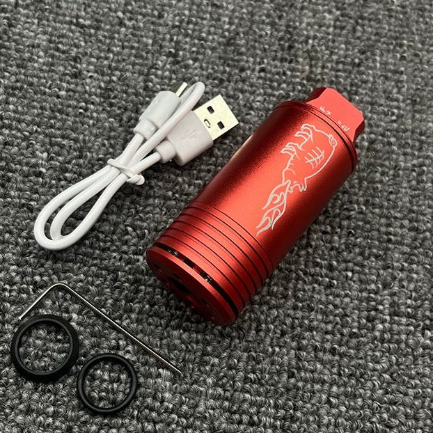 14mm CCW Fire-Breathing Pig Luminous Sensor Metal Muffler
