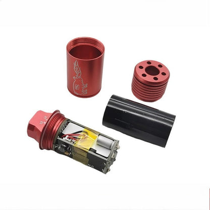 14mm CCW Fire-Breathing Pig Luminous Sensor Metal Muffler