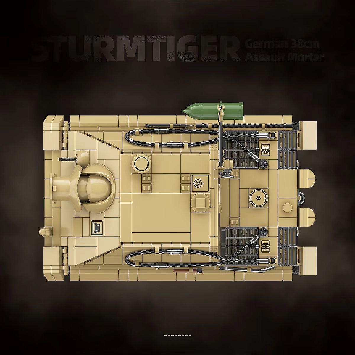 WWII German SturmTiger Tank Building Blocks