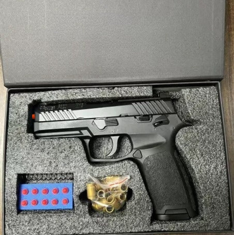 YH P320-M18 Manual Metal Shell Ejected Dart Blaster