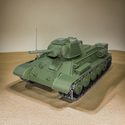 1:48 3D Printed T34-76 Soviet Main Battle Tank Model