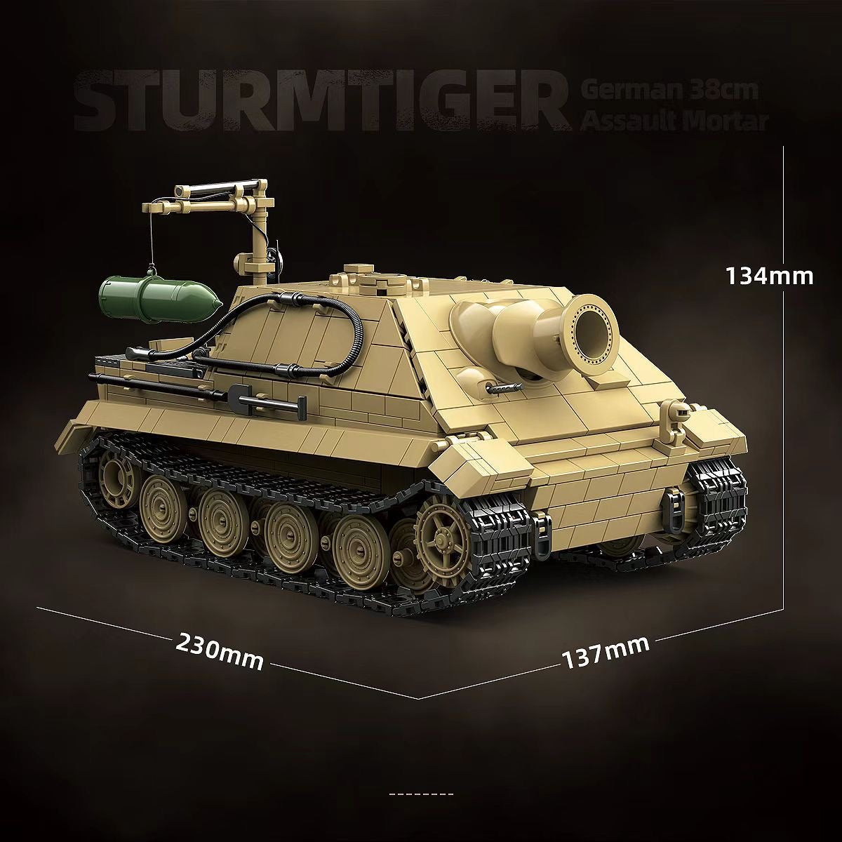 WWII German SturmTiger Tank Building Blocks