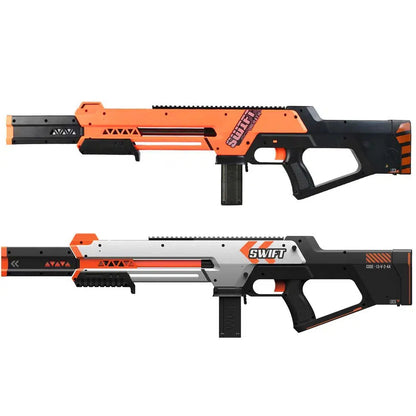 Worker Swift Hand-Pulled Foam Dart Blaster