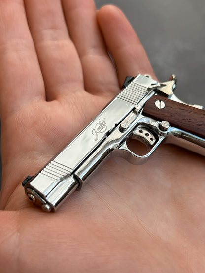 1911 Wooden Grip Custom Keychain