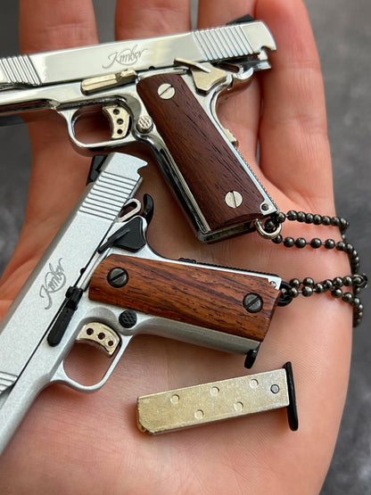 1911 Wooden Grip Custom Keychain