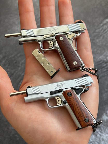 1911 Wooden Grip Custom Keychain