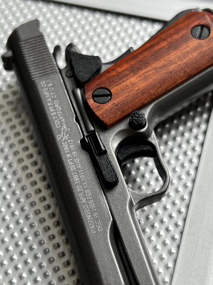 1911 Wooden Grip Tactical Keychain